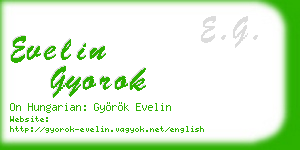 evelin gyorok business card